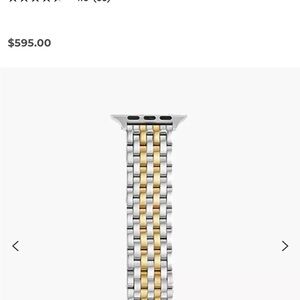 Michele Two-Tone 18K Gold-Plated Bracelet Apple Watch Band